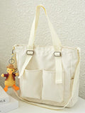 Canvas Messenger Bag Japanese Style Tote Bag