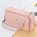 Mini Crossbody Shoulder Bag for Women with High Cell Phone Pocket
