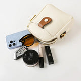 Ladies Lychee Pattern One Shoulder Messenger Bag Small Square Bag