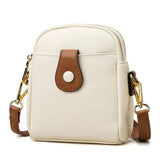 Ladies Lychee Pattern One Shoulder Messenger Bag Small Square Bag