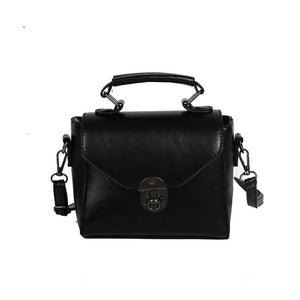 PU Leather Crossbody Bag for Women Lock Shoulder Bag Small Travel Bag
