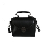 PU Leather Crossbody Bag for Women Lock Shoulder Bag Small Travel Bag