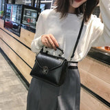 PU Leather Crossbody Bag for Women Lock Shoulder Bag Small Travel Bag