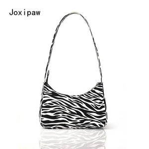 Cow Pattern Shoulder Bag PU Leather Handbag Female Casual All-match Bags