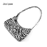 Cow Pattern Shoulder Bag PU Leather Handbag Female Casual All-match Bags