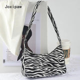 Cow Pattern Shoulder Bag PU Leather Handbag Female Casual All-match Bags
