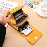 Soft Leather Wallets Touch Screen Cell Phone Purse Crossbody