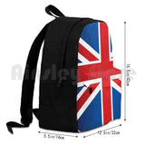 UK Flag Hiking Backpack Waterproof Camping Travel England Britain British
