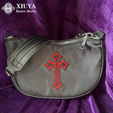 Xiuya Gothic Cross Hip Hop Shoulder Bag