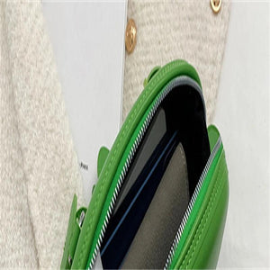 Casual One Shoulder Solid Pu Leather Bag