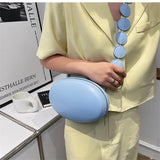 Casual One Shoulder Solid Pu Leather Bag