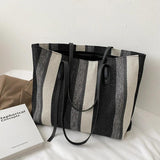 Canvas Shoulder Bags Large Capacity Tote Vintage Handbags Female