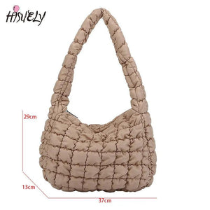 Quilted Shoulder Bag for Women Large Capacity Crossbody Handbag