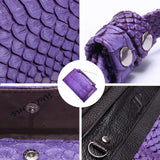 Purple Snake Pattern Clutch Bag Crossbody Bags for Women
