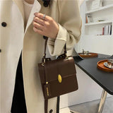 Vintage Houndstooth Shoulder Bag for Women