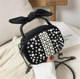 Sweet Solid PU Zipper Shoulder Messenger Bag
