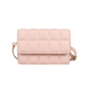 Grid Red Envelope Bag Female Tidal Shoulder Plaid Sling Mini Flap Bag