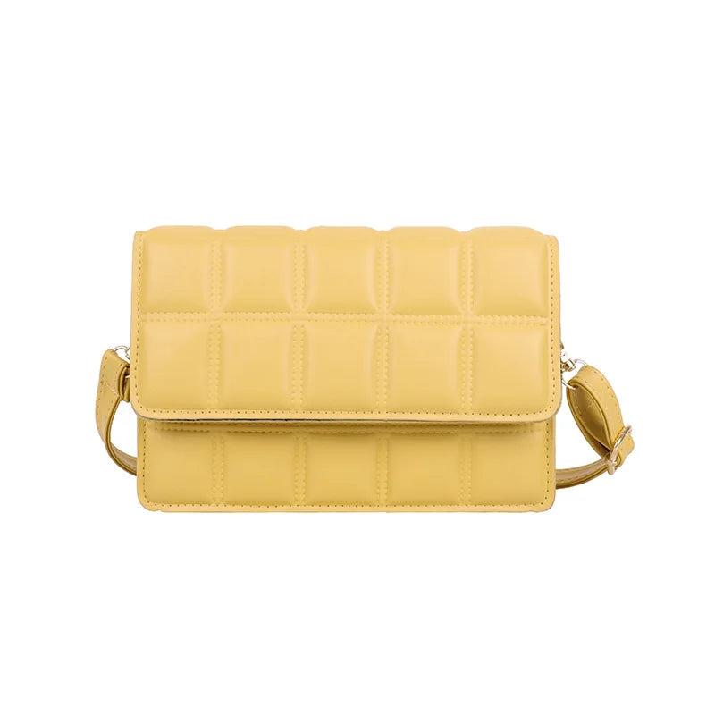 Grid Red Envelope Bag Female Tidal Shoulder Plaid Sling Mini Flap Bag