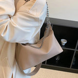Chain Shoulder Bag Women Large Soft Pu Underarm Bag