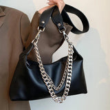 Chain Shoulder Bag Women Large Soft Pu Underarm Bag