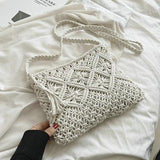 Straw Woven Cloud Bags For Women Summer Handbags Shoulder Bag