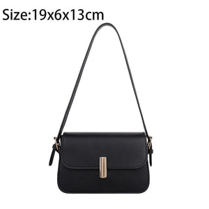 Women's PU Leather Shoulder Bag Square Casual Handbag