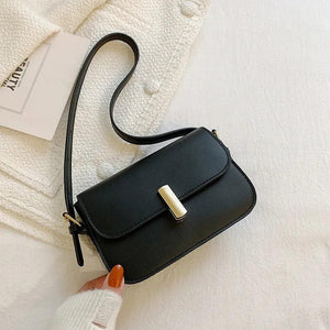 Women's PU Leather Shoulder Bag Square Casual Handbag