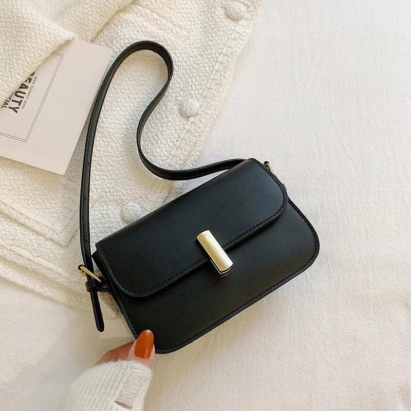 Women's PU Leather Shoulder Bag Square Casual Handbag