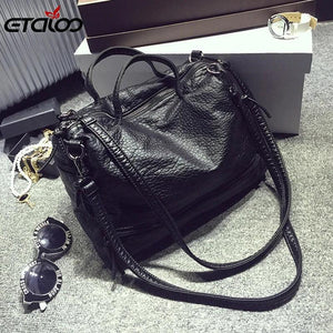 Waterproof Pu Leather Crossbody Bag Vintage Women Messenger Bag