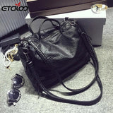 Waterproof Pu Leather Crossbody Bag Vintage Women Messenger Bag