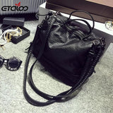 Waterproof Pu Leather Crossbody Bag Vintage Women Messenger Bag
