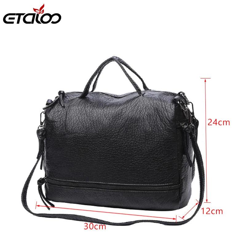 Waterproof Pu Leather Crossbody Bag Vintage Women Messenger Bag