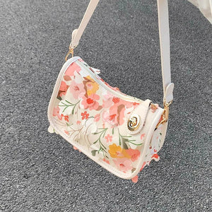 Summer Women's Shoulder Bag Floral Crossbody Handbag