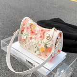 Summer Women's Shoulder Bag Floral Crossbody Handbag