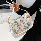 Summer Women's Shoulder Bag Floral Crossbody Handbag