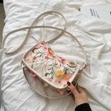 Summer Women's Shoulder Bag Floral Crossbody Handbag
