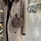 PU Leather Small Handbag Texture Messenger Bag Solid Single Shoulder Bag Female