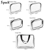 Transparent Waterproof Toiletry Bag Set for Outdoor Travel