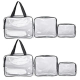 Transparent Waterproof Toiletry Bag Set for Outdoor Travel
