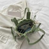 Transparent Women Handbag 2Pcs/Set PVC Waterproof Beach Tote