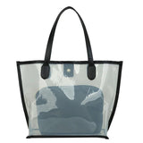 Transparent Women Handbag 2Pcs/Set PVC Waterproof Beach Tote