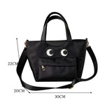Funny Eyes Tote Bag Nylon Shoulder Handbag