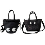 Funny Eyes Tote Bag Nylon Shoulder Handbag