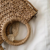 Straw Handbags Totes Large Capacity Satchel Bags for Vacation Travel