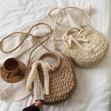Straw Handbags Totes Large Capacity Satchel Bags for Vacation Travel