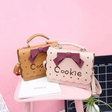 Funny Girl Handbag Cookie Bow Shoulder Bag
