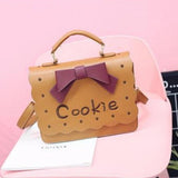 Funny Girl Handbag Cookie Bow Shoulder Bag