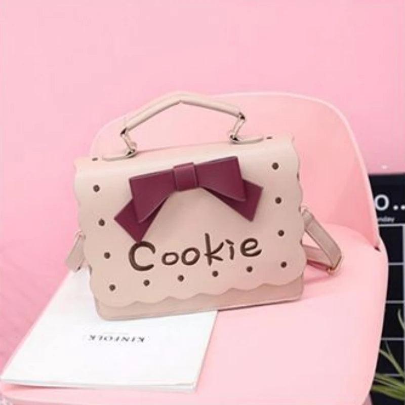 Funny Girl Handbag Cookie Bow Shoulder Bag