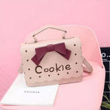 Funny Girl Handbag Cookie Bow Shoulder Bag