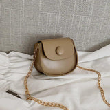 Mini Shoulder Bags Women's Mini Saddles Pu Leather Crossbody Bag